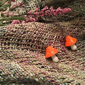 #67 Mushroom Earrings